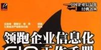CIO書籍推薦：領跑企業(yè)信息化CIO工作手冊
