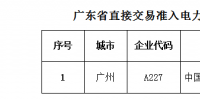 廣東省經(jīng)濟和信息化委印發(fā)第三十六批直接交易準入電力大用戶名單的通知