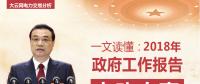 一文讀懂李克強(qiáng)總理2018年政府工作報(bào)告中電改大事！