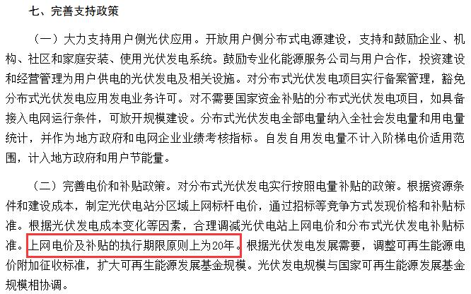 光伏補貼是不是20年以后就取消了？