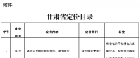 甘肅省定價目錄發(fā)布：涉及省級以下電網輸配電價、銷售電價