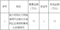 招標(biāo)|電力市場(chǎng)化不同電源同平臺(tái)競(jìng)價(jià)及電網(wǎng)企業(yè)保底購(gòu)售電價(jià)政策研究招標(biāo)公告