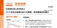 2019年電力設(shè)備行業(yè)十大猜想:配網(wǎng)或醞釀?lì)愃铺馗邏旱耐顿Y機(jī)會(huì)