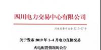 四川2019年1-4月電力直接交易火電配置情況