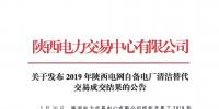 2019年陜西電網(wǎng)自備電廠清潔替代交易成交結(jié)果:交易電量為0