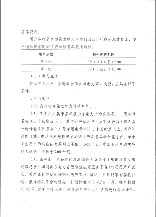 原文件｜山東開展2020年電力需求響應(yīng)工作：建立健全適應(yīng)電力現(xiàn)貨市場模式的需求響應(yīng)機制